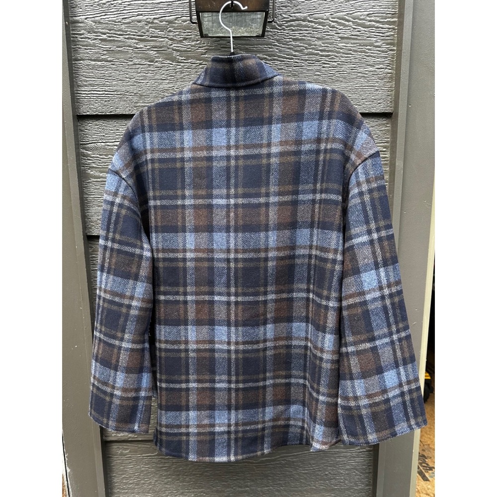 Tuckernuck Navy and Plaid Reversible Bonnie Jacket Stand Collar Large NWT - Picture 8 of 10